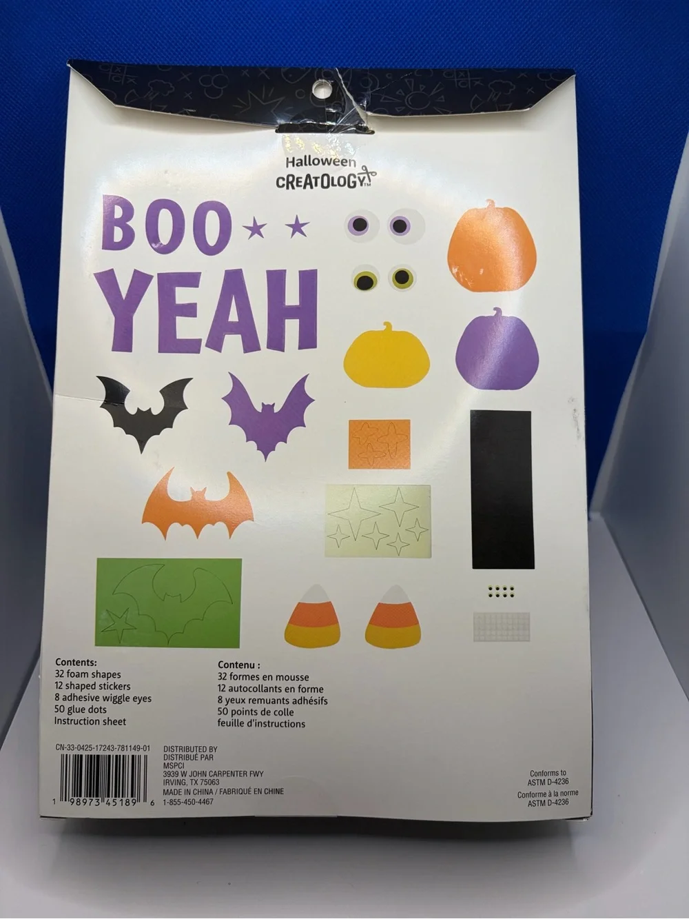 Creatology Halloween Glow in the Dark Boo Yeah Door Decor Kit New